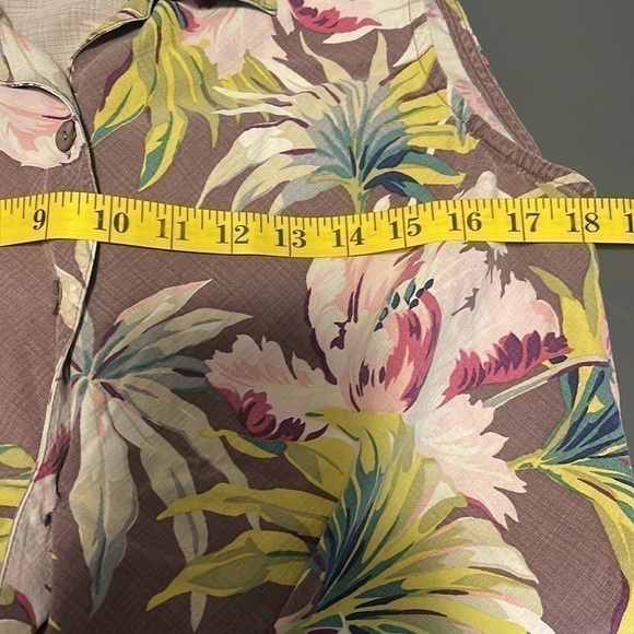 TOMMY Bahama Top Sleeveless Tropical Beach Designer Floral - Picture 6 of 7